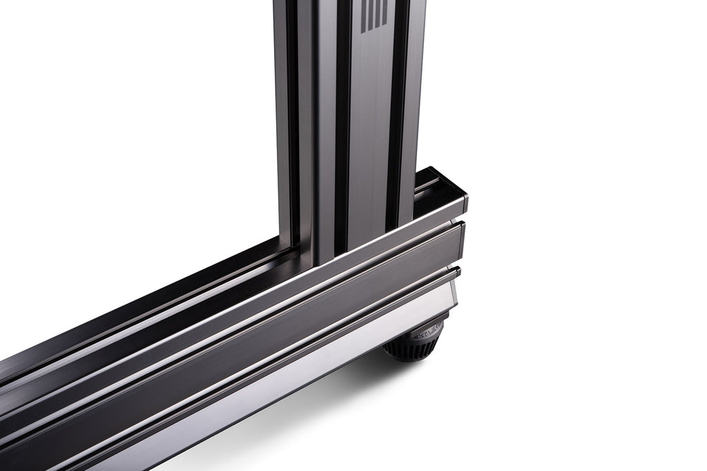 Elite Freestanding Quad Monitor Stand Carbon Grey