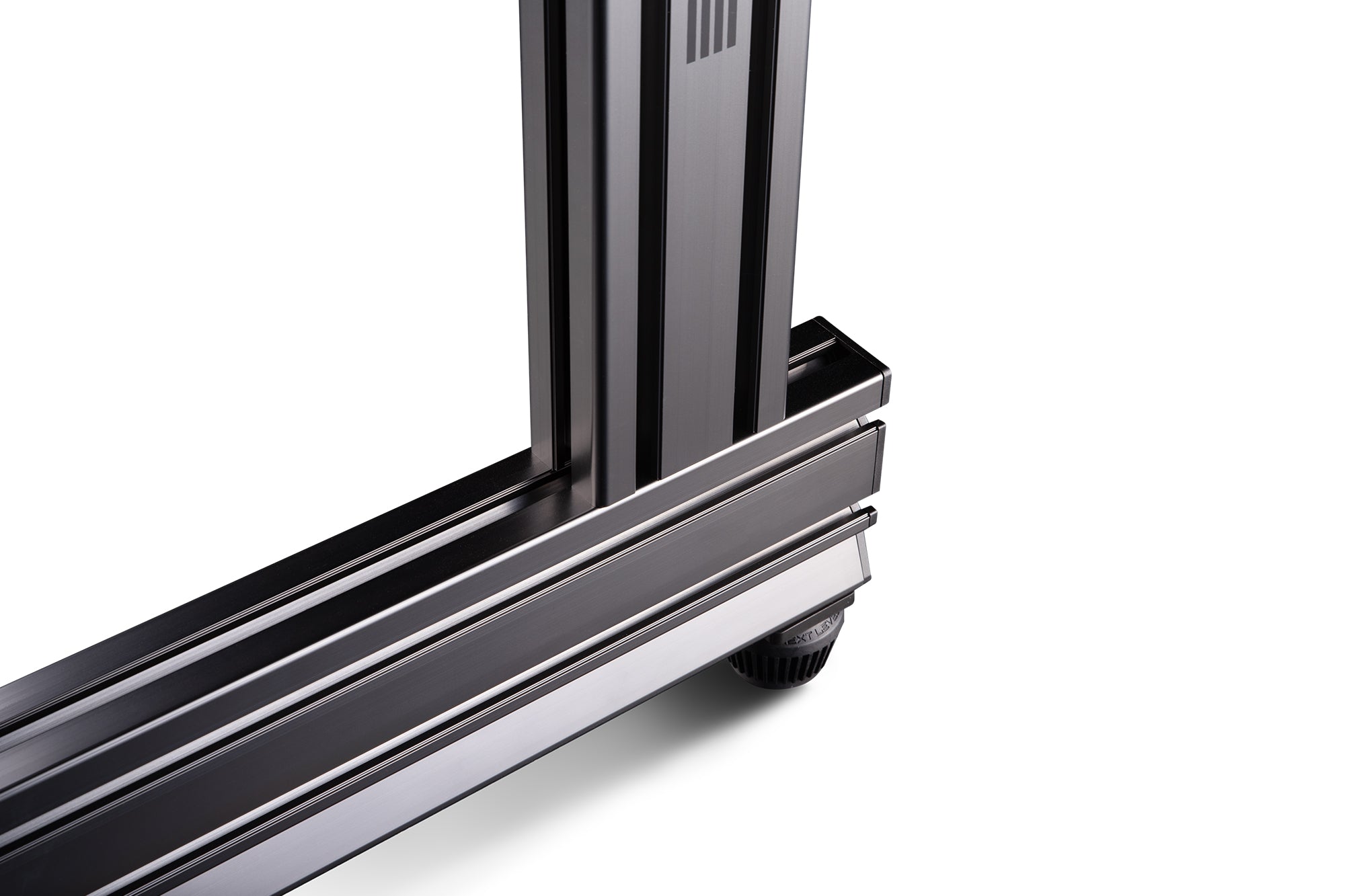 Elite Freestanding Quad Monitor Stand Carbon Grey