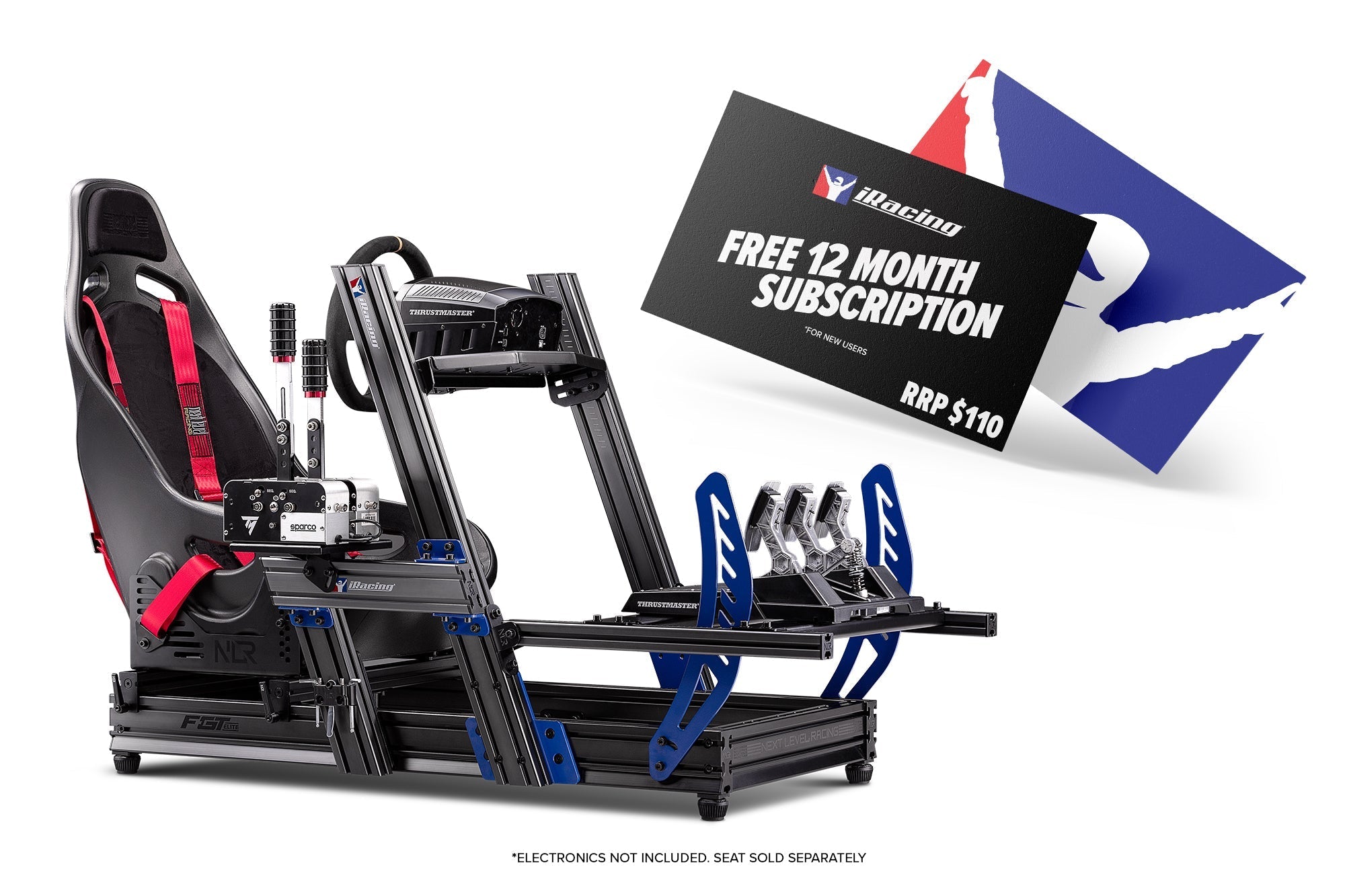 F-GT Elite Formula and GT Racing Simulator Cockpit iRacing Edition