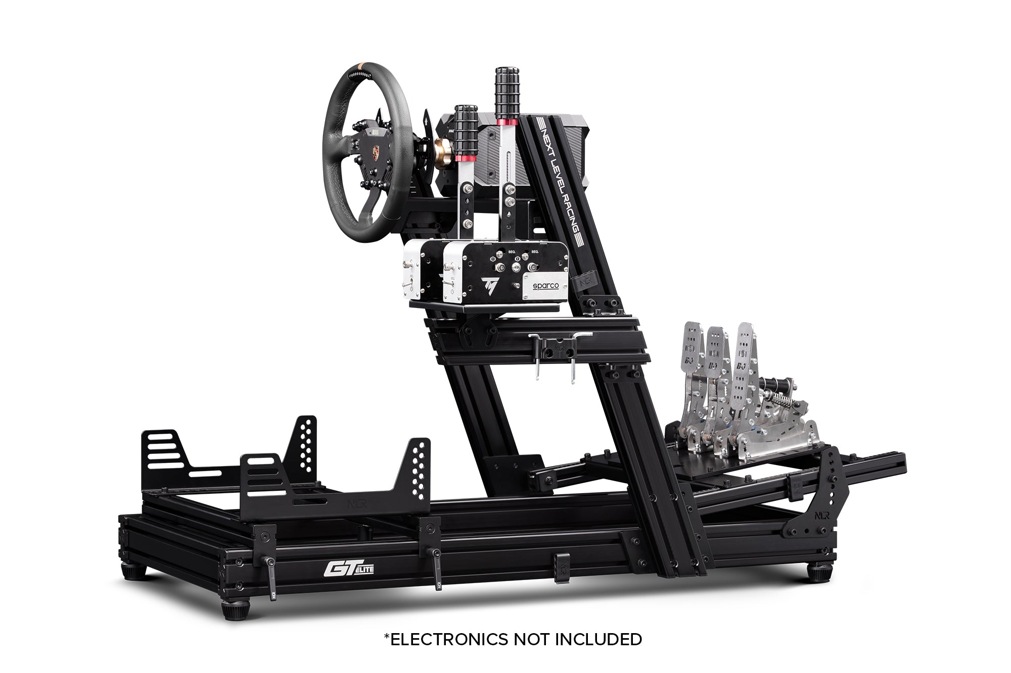 GTElite Aluminium Simulator Cockpit - Wheel Plate Edition