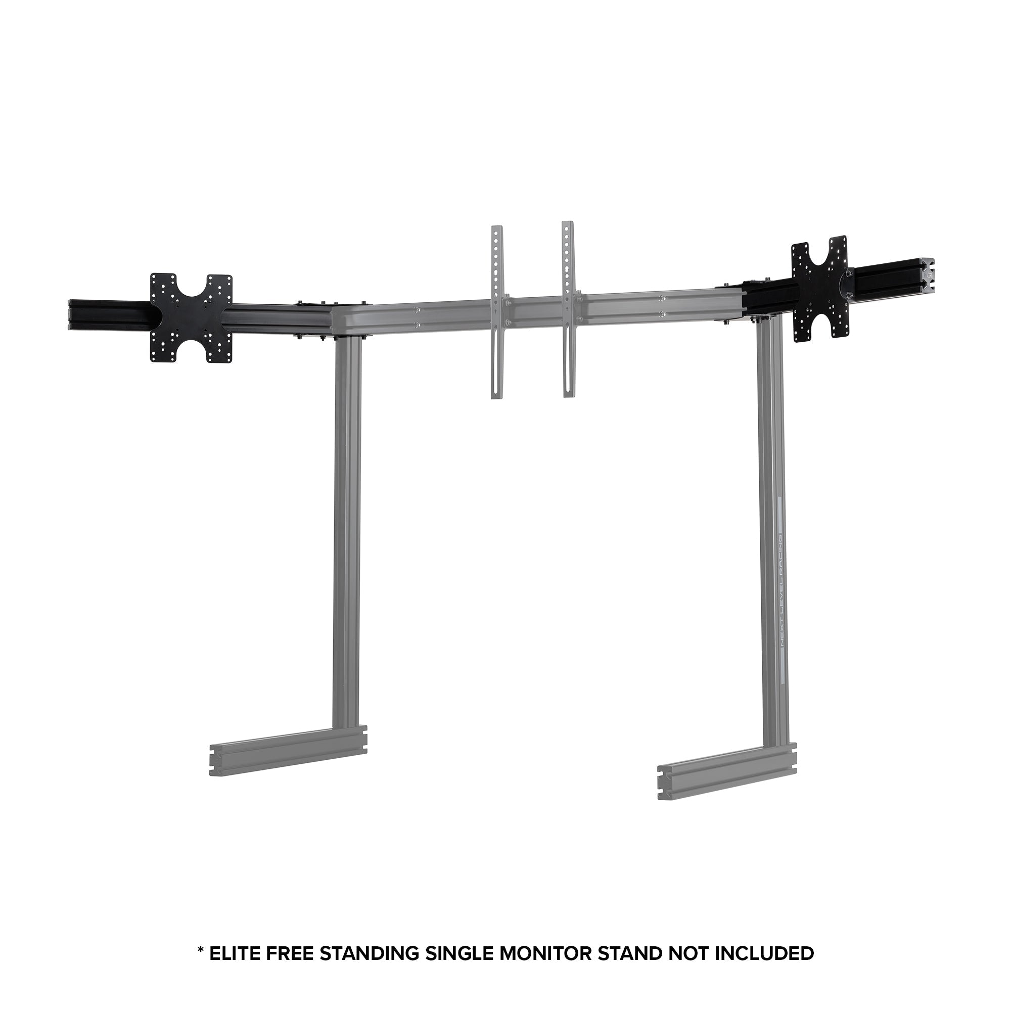 Elite Free Standing Monitor Stand Triple Add on - Black Edition