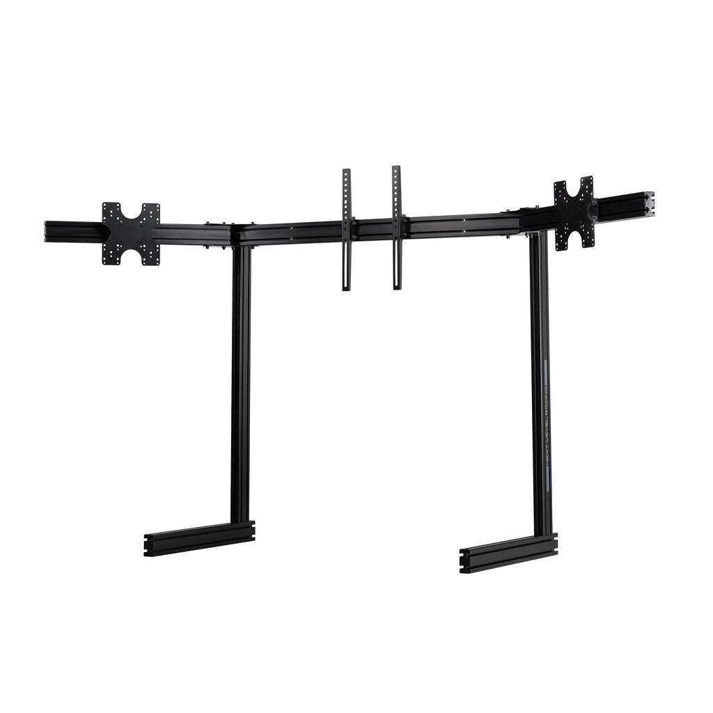 Elite Free Standing Complete Triple Monitor Stand - Black Edition