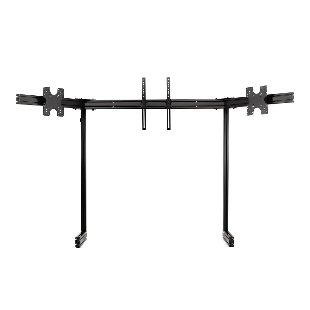 Elite Free Standing Complete Triple Monitor Stand - Black Edition